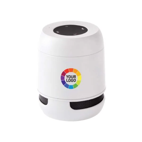 Bamboo Bluetooth Speaker with Wireless Charger with Logo